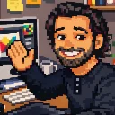 Pixel-art portrait of Idan